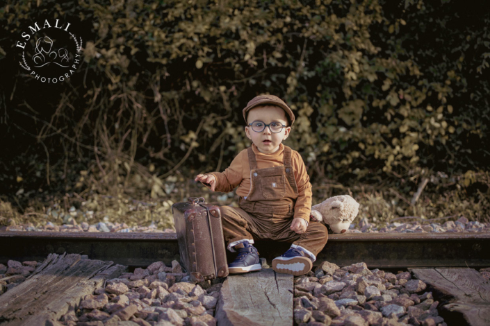 Shooting bébé extérieur style vintage Montmirail (51) Marne