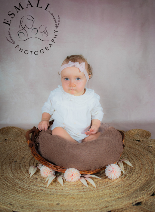 Portrait bébé 11 mois studio Montenils (77).