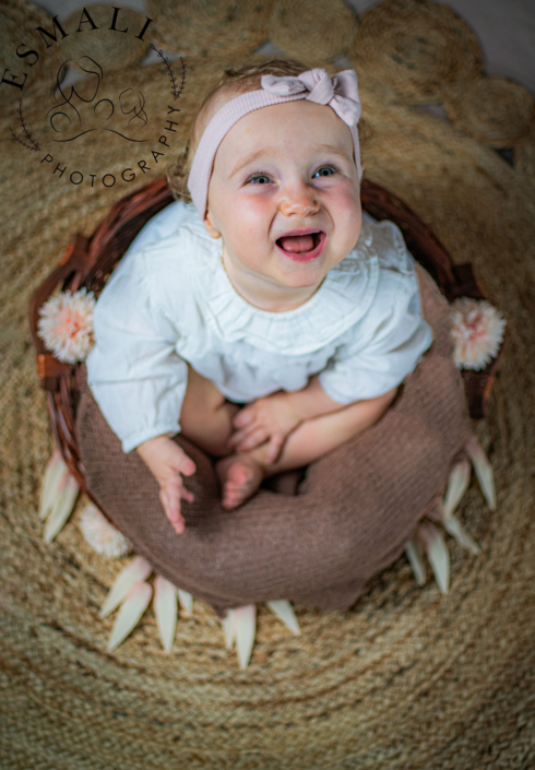 Portrait bébé 11 mois studio Montenils (77).