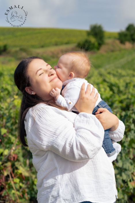 Séance famille extérieur vignes